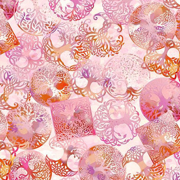 Celtic Garden 5CEL-1 Celtic Blush by Jason Yenter for In The Beginning Fabrics