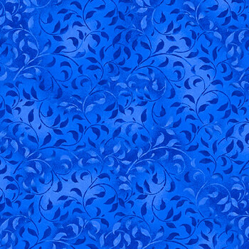 Essentials Climbing Vines 38717-446 Electric Blue by Wilmington Prints