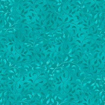 Essentials Climbing Vines 38717-474 Teal by Wilmington Prints
