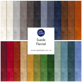 Suede Flannel  Fat Quarter Bundle by P&B Textiles