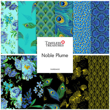 Noble Plume  Yardage by Chong-A Hwang for Timeless Treasures Fabrics
