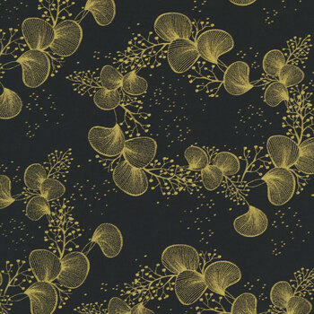 Noble Plume PLUME-CM4497 Black by Chong-A Hwang for Timeless Treasures Fabrics