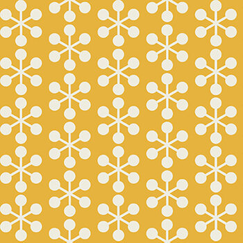 Ampersand PWZC002.YELLOW Asterisk Yellow by Zen Chic for FreeSpirit Fabrics