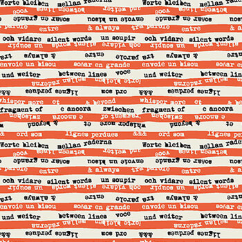 Ampersand PWZC004.EMBER Between the Lines Ember by Zen Chic for FreeSpirit Fabrics
