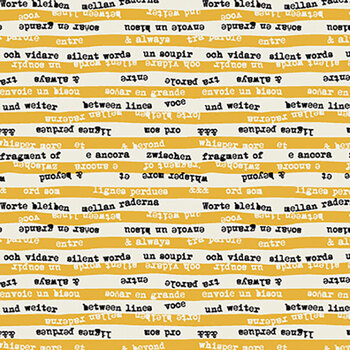 Ampersand PWZC004.YELLOW Between the Lines Yellow by Zen Chic for FreeSpirit Fabrics