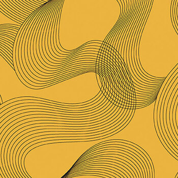 Ampersand PWZC013.YELLOW Flow Yellow by Zen Chic for FreeSpirit Fabrics