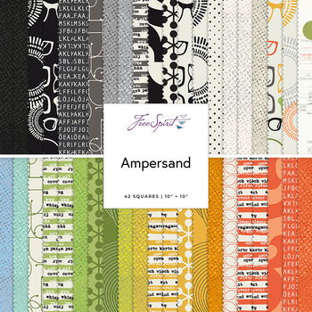Ampersand  10" Charm Squares Zen Chic for FreeSpirit Fabrics