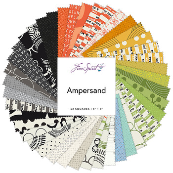 Ampersand  5" Charm Squares Zen Chic for FreeSpirit Fabrics
