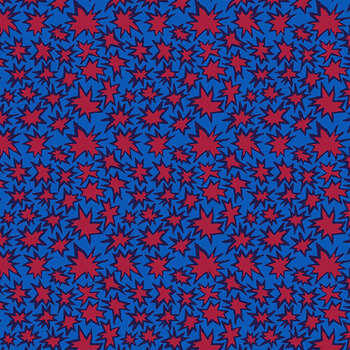 Bits & Bobs PWBM115.BLUE SM Bang Blue by Brandon Mably for FreeSpirit Fabrics