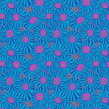 Bits & Bobs PWBM117.BLUE SM Brollies Blue by Brandon Mably for FreeSpirit Fabrics