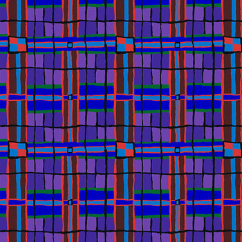 Bits & Bobs PWBM118.BLUE SM Checkmate Blue by Brandon Mably for FreeSpirit Fabrics