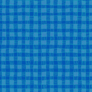 Bits & Bobs PWBM119.BLUE SM Gingham Blue by Brandon Mably for FreeSpirit Fabrics