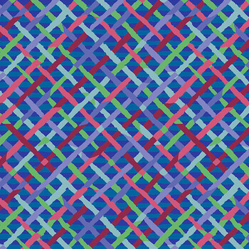 Bits & Bobs PWBM109.COBALT SM Mad Plaid - Cobalt by Brandon Mably for FreeSpirit Fabrics