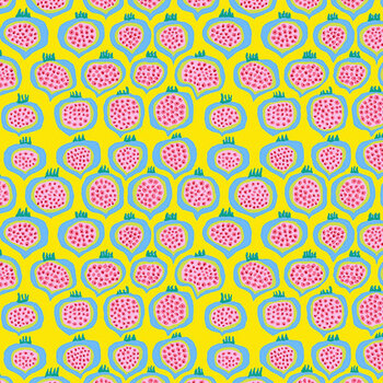 Bits & Bobs PWBM113.YELLOW SM Pomegranate Yellow by Brandon Mably for FreeSpirit Fabrics