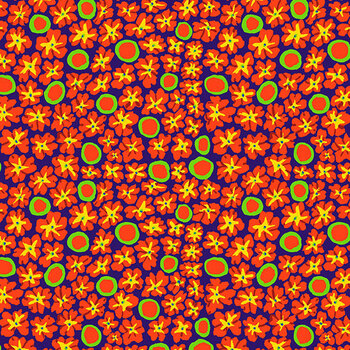 Bits & Bobs PWBM114.BLUE SM Primulas Blue by Brandon Mably for FreeSpirit Fabrics