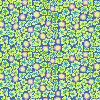 Bits & Bobs PWBM114.PERIWINKLE SM Primulas Periwinkle by Brandon Mably for FreeSpirit Fabrics