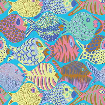 Bits & Bobs PWBM112.PASTEL SM Shoal Pastel by Brandon Mably for FreeSpirit Fabrics