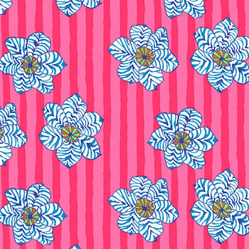 Bits & Bobs PWBM120.PINK SM Zebra Lily Pink by Brandon Mably for FreeSpirit Fabrics