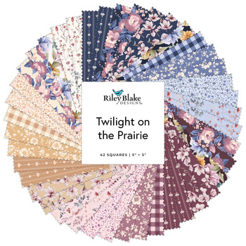 Twilight on the Prairie  5" Stacker Modern Prairie for Riley Blake Designs