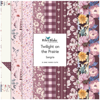 Twilight on the Prairie  One Yard Bundle Sangria Modern Prairie for Riley Blake Designs