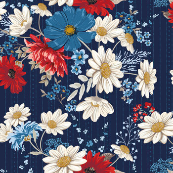 Patriotic Pride C18740-NAVY by Sandy Gervais for Riley Blake Designs