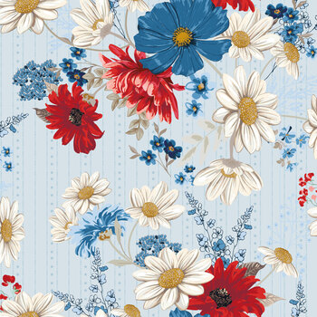 Patriotic Pride C18740-BLUE by Sandy Gervais for Riley Blake Designs