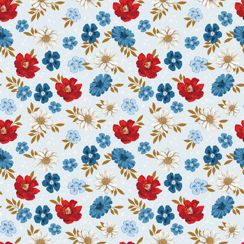 Patriotic Pride C18741-BLUE by Sandy Gervais for Riley Blake Designs