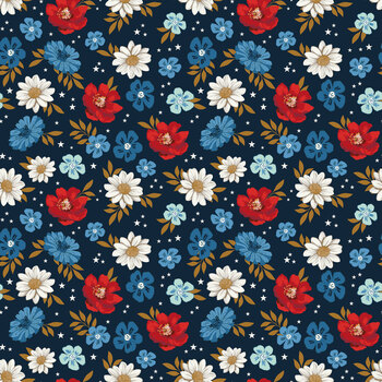 Patriotic Pride C18741-NAVY by Sandy Gervais for Riley Blake Designs
