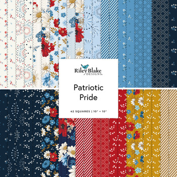 Patriotic Pride  10" Stacker Sandy Gervais for Riley Blake Designs