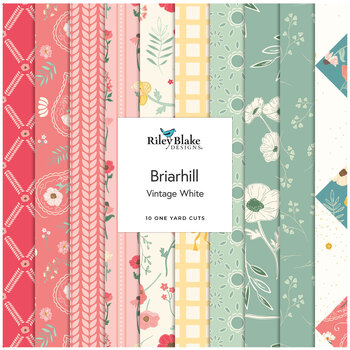 Briarhill  One Yard Bundle Vintage White Beverly McCullough for Riley Blake Designs