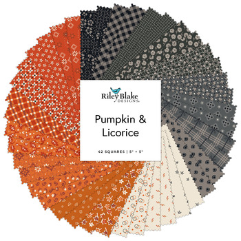 Pumpkin & Licorice  5" Stacker Lori Holt for Riley Blake Designs