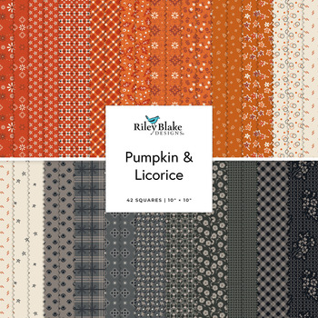 Pumpkin & Licorice  10" Stacker Lori Holt for Riley Blake Designs