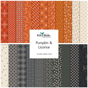 Pumpkin & Licorice  One Yard Bundle Lori Holt for Riley Blake Designs