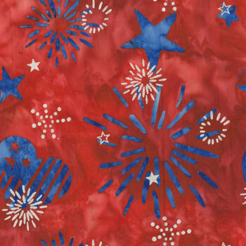Spark of Celebration BTM23915-212 Scarlet Metallic by Riley Blake Designs