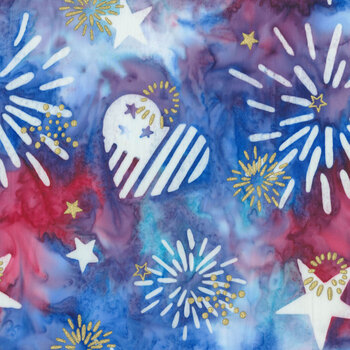 Spark of Celebration BTM23915-223 Fireworks Metallic by Riley Blake Designs