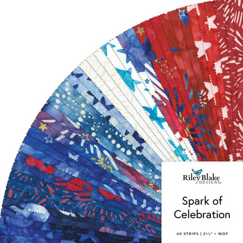 Spark of Celebration  2.5" Rolie Polie by Riley Blake Designs