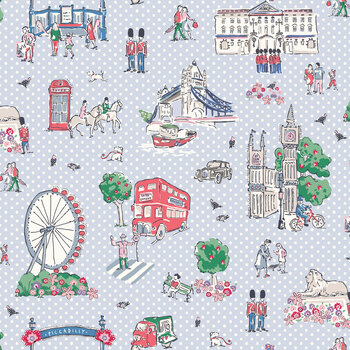 From London, With Love C18990-LTBLUE by Cath Kidston for Riley Blake Designs