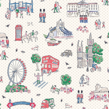 From London, With Love C18990-CREAM by Cath Kidston for Riley Blake Designs