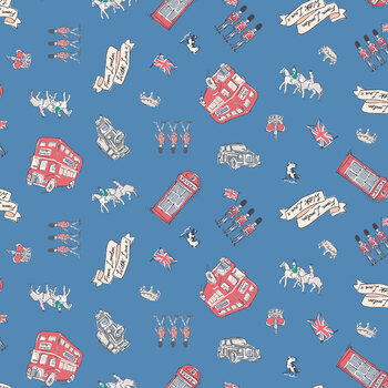 From London, With Love C18995-BLUE by Cath Kidston for Riley Blake Designs
