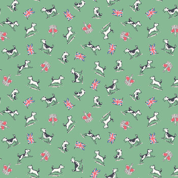 From London, With Love C18996-GREEN by Cath Kidston for Riley Blake Designs