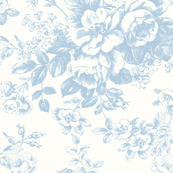 Rosewater Cottage C18810-BLUE by Laura Ashley for Riley Blake Designs