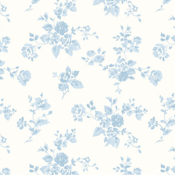 Rosewater Cottage C18811-BLUE by Laura Ashley for Riley Blake Designs