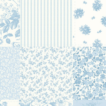 Rosewater Cottage C18819-BLUE by Laura Ashley for Riley Blake Designs
