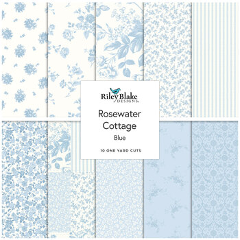 Rosewater Cottage  One Yard Bundle Blue Laura Ashley for Riley Blake Designs