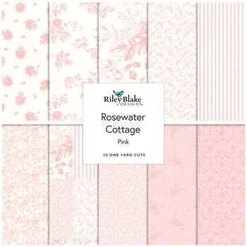 Rosewater Cottage  One Yard Bundle Pink Laura Ashley for Riley Blake Designs