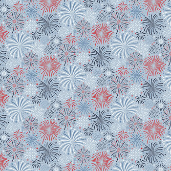 Hooray for the USA C18692-LTBLUE by Dani Mogstad for Riley Blake Designs