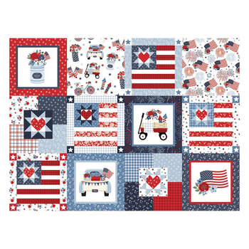 Hooray for the USA C18697-MULTI by Dani Mogstad for Riley Blake Designs