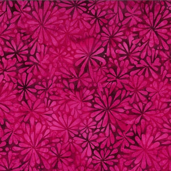 Bali Batiks - Fuchsia Bloom Y2709-208 Strawberry Daiquiri by Hoffman Fabrics