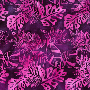 Bali Batiks - Fuchsia Bloom Y2691-438 Crocus by Hoffman Fabrics