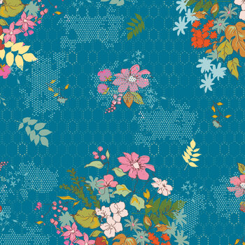 Ashmere C18890-BLUE by Minki Kim for Riley Blake Designs